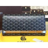 Goyard Chevron Monte Carlo Bois Clutch Black Goyard Chevron Monte Carlo Bois Clutch Black