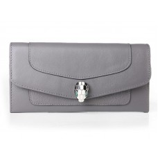Portefeuille Bvlgari Serpenti Pochette Kaki Clair