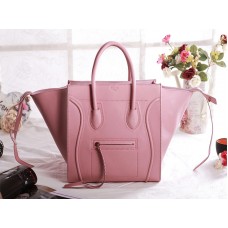 Sac cabas Celine Luggage Phantom Square rose cerisier