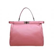 Sac Fendi Peekaboo en cuir de veau rose