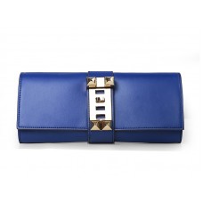 Pochette Hermès Medor bleu marine