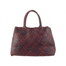 Bottega Veneta Barcelone Cabat Rouge et Noir