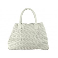 Bottega Veneta Barcelona Cabat avec surpiqûres Beige
