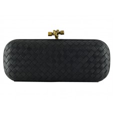 Bottega Veneta Empire Intrecciato Ayers Stretch Knot Noir