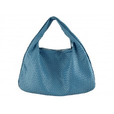 Bottega Veneta Ebano Intrecciato Nappa Belly Veneta Bleu Clair