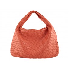 Bottega Veneta Ebano Intrecciato Nappa Belly Veneta Rouge Pastèque