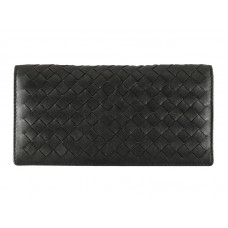 Portefeuille continental Bottega Veneta Intrecciato Nappa Noir