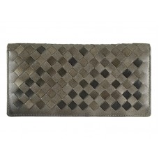 Portefeuille continental Bottega Veneta Intrecciato Nappa Gris