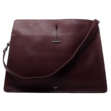 Sac bandoulière Céline en cuir de veau couleur vin