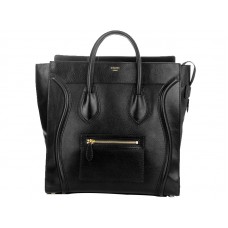 Sac cabas Celine Luggage grand format en cuir de veau noir