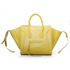 Sac cabas Celine Luggage Phantom Square jaune
