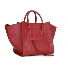 Sac cabas carré Phantom rouge de Céline Luggage