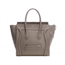 Sac cabas moyen Celine Luggage en cuir de veau kaki