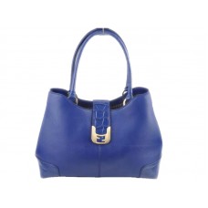Sac cabas Fendi en cuir caméléon bleu
