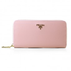 Portefeuille Zippy Prada Saffiano rose