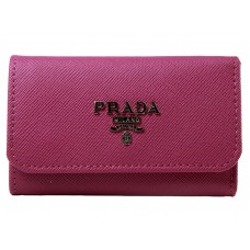Porte-clés Prada Saffiano 6 clés rose fuchsia