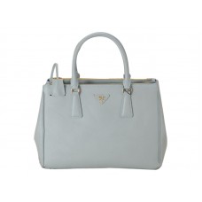 Sac cabas Prada Saffiano Lux bleu clair