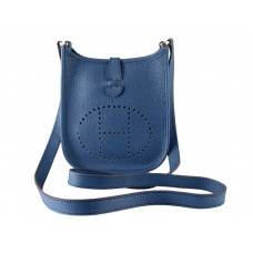 Sac Hermès Evelyne PM Bleu profond