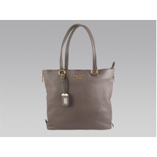 Sac cabas Prada Saffiano Lux moyen en cuir nappa gris