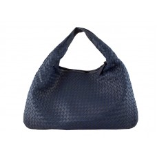 Bottega Veneta Ébène Intrecciato Nappa Belly Veneta Bleu
