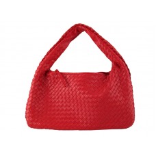 Bottega Veneta Ebano Intrecciato Nappa Petit Veneta Rouge