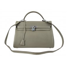 Hermes Kelly 32 cm en cuir Togo gris Clémence
