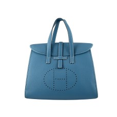 Sac à rabat Hermès 08c bleu