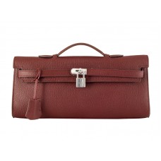 Hermes Kelly Pochette Longue Rouge Violet