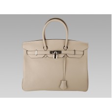 Hermès Birkin 35 cm en cuir Togo crème