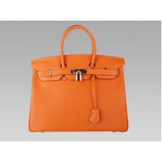 Hermès Birkin 35 cm en cuir Togo orange