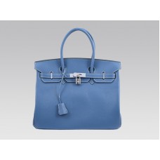 Hermès Birkin 35 cm Togo Clémence Bleu Océan