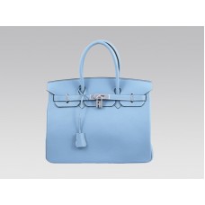 Hermès Birkin 35 cm Togo Clémence Bleu Jean
