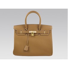 Hermès Birkin 35 cm Togo Clémence Or avec finitions dorées