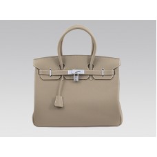Hermès Birkin 35 cm Togo Clémence Gris Clair
