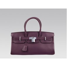 Hermes Birkin JPG 42 cm en cuir Togo Raisin