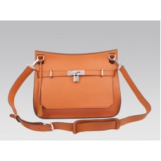 Sac bandoulière Hermès Jypsière 34 Orange Clémence