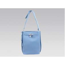 Hermes So Kelly 22cm Clemence Bleu Jean
