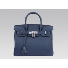Hermes Birkin 30cm Togo Clémence Bleu Nuit