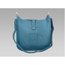 Sac Hermès Evelyne bleu