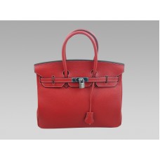 Hermès Birkin 35 en cuir Togo rouge