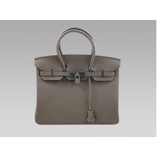 Hermès Birkin 30 en cuir Togo gris