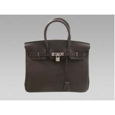 Hermès Birkin 35 en cuir Togo chocolat