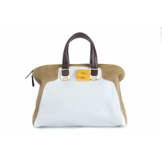Sac cabas convertible Fendi Colorblock Chameleon beige/blanc/marron, collection printemps-été 2012