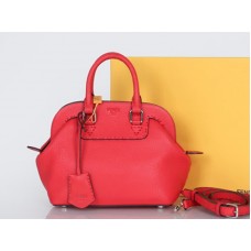 Fendi Original Mini Selleria Adele Cartable en cuir Rouge