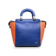 Sac cabas convertible Givenchy en cuir bleu et orange