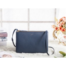Sac bandoulière Celine Mini Trio bleu foncé