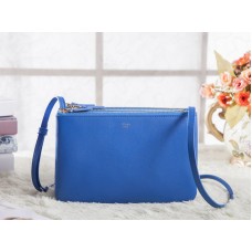 Sac bandoulière Celine Mini Trio bleu clair