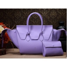 Sac Céline Tie Nano à poignée supérieure en cuir violet