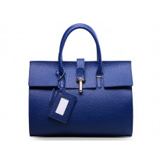 Sac Balenciaga City en cuir bleu, grand modèle