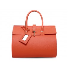 Sac Balenciaga City en cuir orange, grand modèle